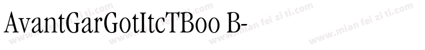 AvantGarGotItcTBoo B字体转换